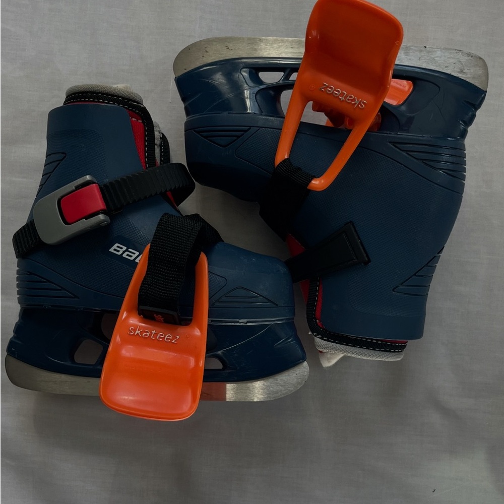 Bauer Blue and Orange Boots for Ice Skating